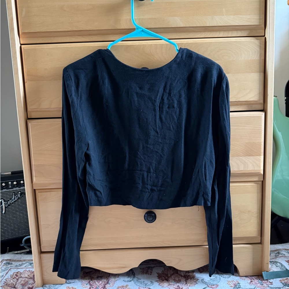 MENU Button blouse - Picture 2 of 4